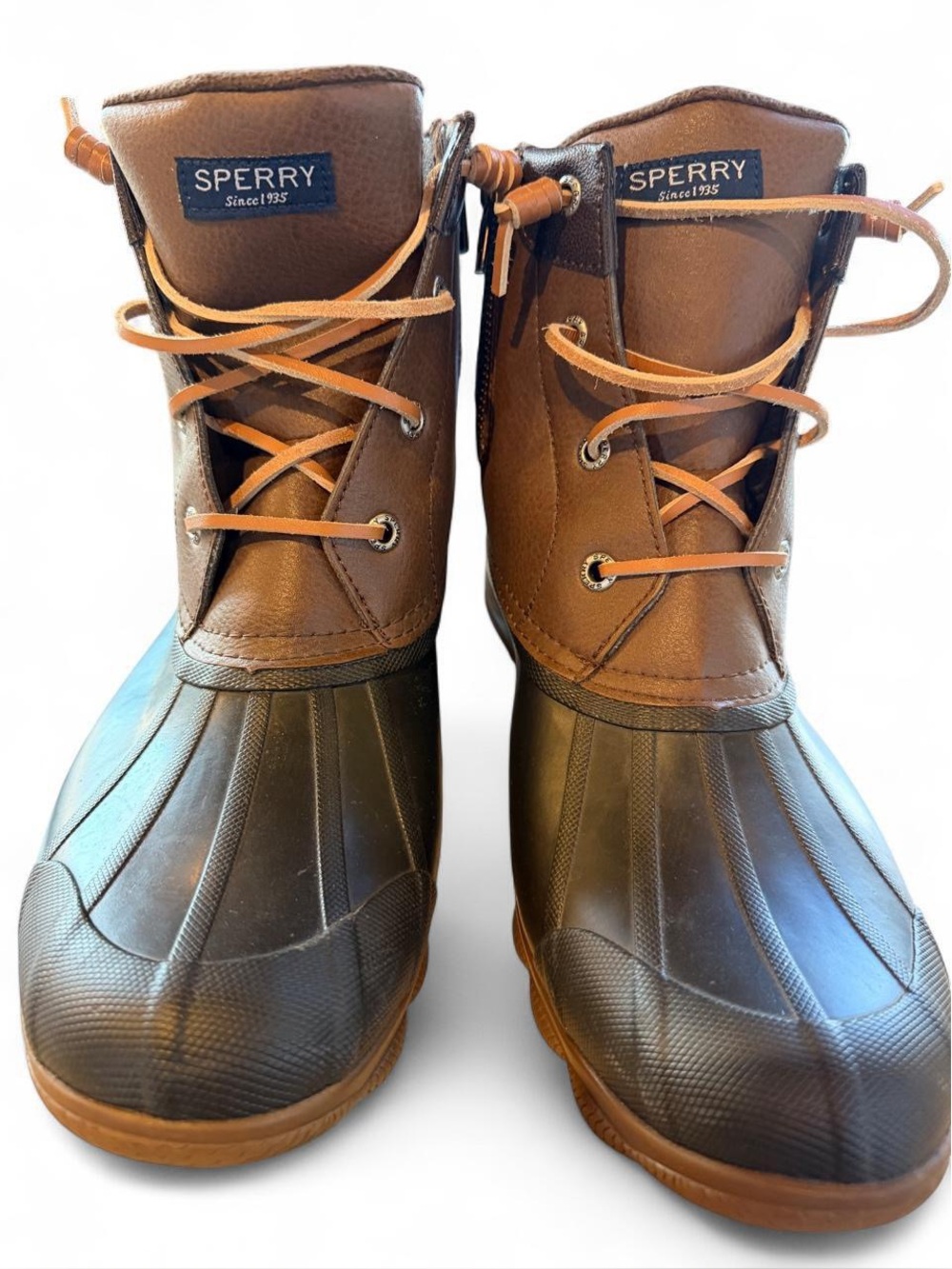 Sperry Brown Waterproof Duck Boots for woman’s